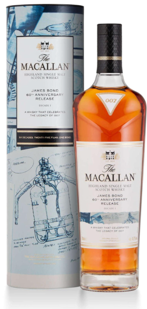 Macallan James Bond 60th Anniversary Release Decade I 700ml